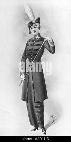 Moda militare 1914 Foto Stock