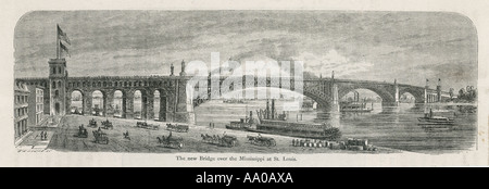 Eads Bridge St Louis Foto Stock