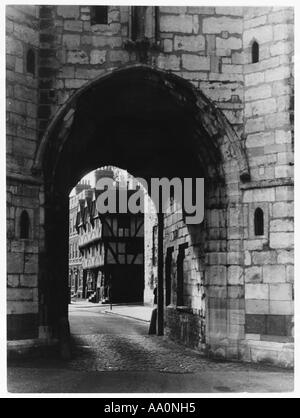 Exchequer Gate Lincoln Foto Stock