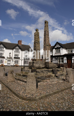 Croci sassone in Sandbach Regno Unito Foto Stock