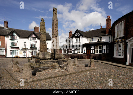 Croci sassone in Sandbach Regno Unito Foto Stock