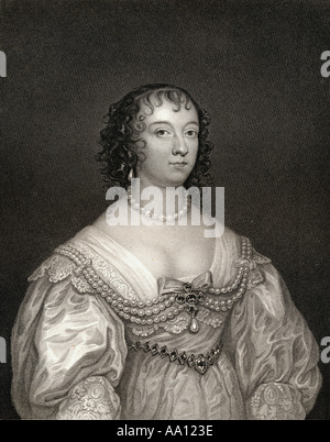 Charlotte Stanley, contessa di Derby, 1599 - 1664, nato Charlotte de La Trémoille. Royalist moglie del 7° Conte di Derby. Foto Stock