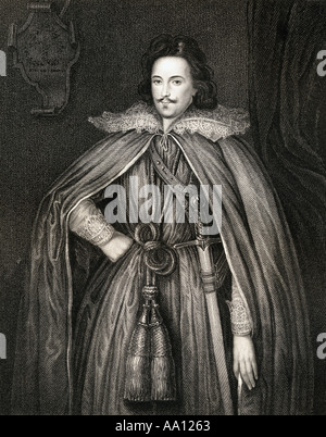 Edward Herbert, primo Baron Herbert di Cherbury o Chirbury, 1582-1648. Anglo-Welsh soldato, Diplomat, storico, poeta e phillosoper religiosa. Foto Stock