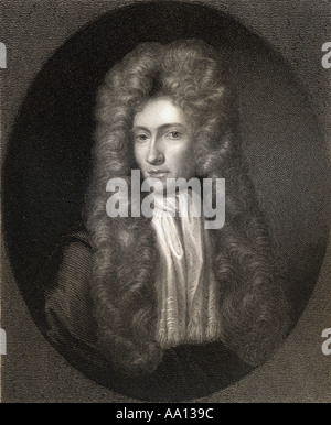 Robert Boyle, 1627 - 1691. Anglo-irlandese filosofo naturale, chimico, fisico e inventore. Foto Stock