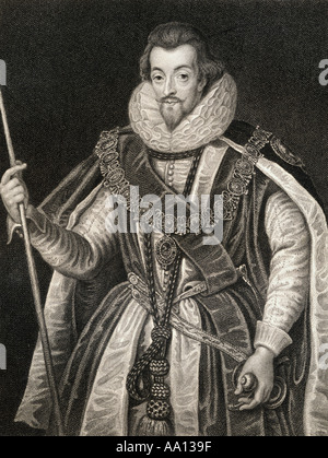 Robert Cecil 1° Conte di Salisbury, 1563-1612. Amministratore di inglese e politico. Foto Stock