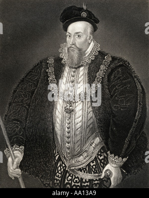 Robert Dudley, 1° Conte di Leicester, il Barone Denbigh, c.1532 - 1588.Italiano politico e militare di leader, favorito di Elisabetta I Foto Stock