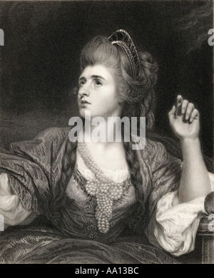 Sarah Siddons, née Kemble,1755 - 1831. Uno dei più grandi inglesi attrici tragiche. Foto Stock