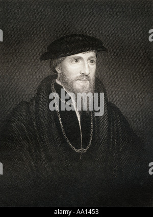 Sir Anthony Denny, 1501 - 1549. Chiudere fiducioso di Henry VIII. Sostenitore della riforma protestante a corte Foto Stock