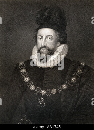 Ammiraglio Thomas Howard, 1° Conte di Suffolk, 1561 - 1626. Lord Howard di Walden. Un comandante inglese durante l'attacco della Armada spagnola Foto Stock