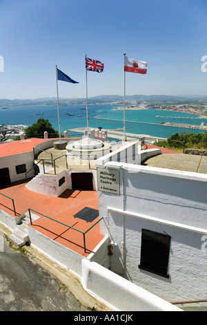 Il patrimonio militare centro sul rock in Gibilterra Foto Stock