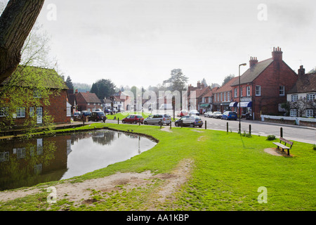 Chalfont St Giles - Villaggio Duck Pond e verde Foto Stock