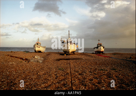 Dungeness barche da pesca Kent REGNO UNITO Foto Stock