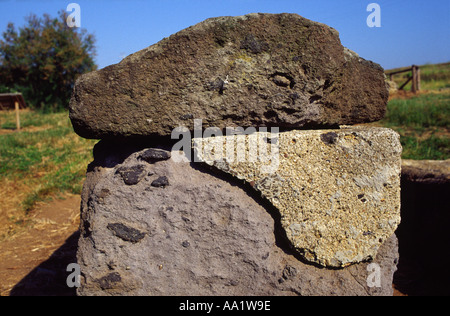 Necropoli di Populonia tomba etrusca toscana italia Foto Stock