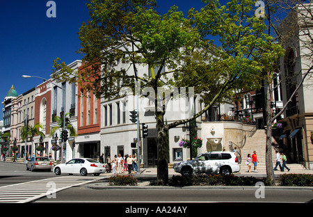 A nord di Rodeo Drive e Beverly Hills Los Angeles Stati Uniti d'America Foto Stock