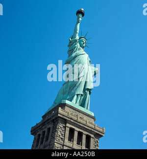 Statua della Libertà, Liberty Island, New York City, NY, STATI UNITI D'AMERICA Foto Stock