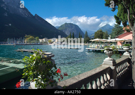 Riva del Garda sul Lago di Garda, Italia Foto Stock