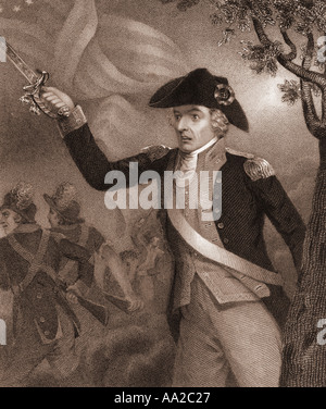 Francis Marion,noto come Swamp Fox, era un comandante americano che conduce le truppe nella Carolina del Sud durante la guerra rivoluzionaria. Foto Stock