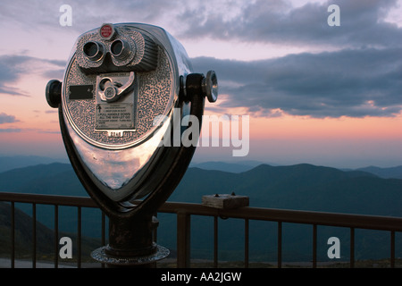 Visualizzazione di portata al vertice di Washington Mt New Hampshire USA / Stati Uniti Foto Stock