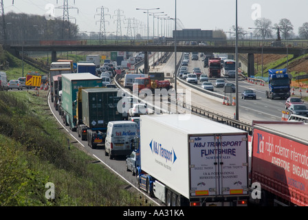 M1 allargamento Schema giunzioni tra 6A & 10 Foto Stock