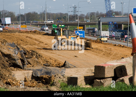 M1 allargamento Schema giunzioni tra 6A & 10 Foto Stock