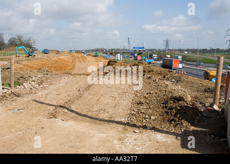 M1 allargamento Schema giunzioni tra 6A & 10 Foto Stock