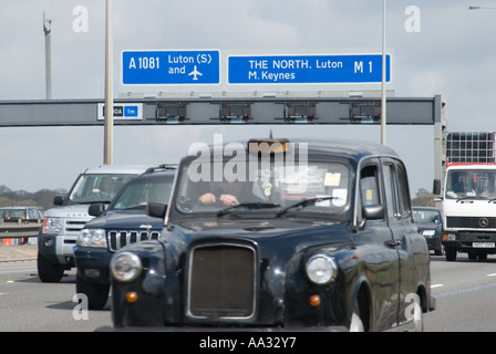 M1 allargamento Schema giunzioni tra 6A & 10 Foto Stock