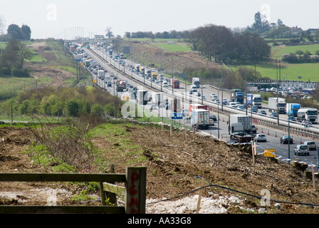 M1 allargamento Schema giunzioni tra 6A & 10 Foto Stock