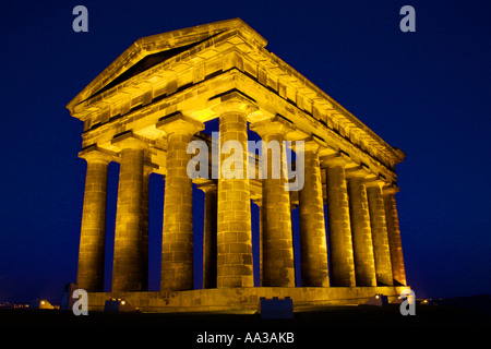 Monumento Penshaw al crepuscolo Foto Stock