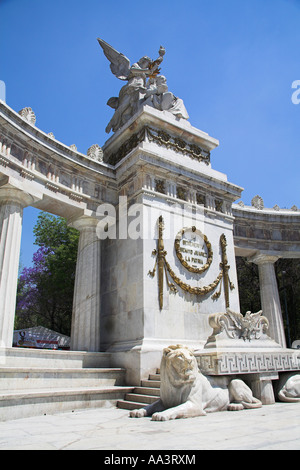 Hemiciclo, Benito Juarez monumento, Alameda Central, Avenida Juarez, Città del Messico, Messico Foto Stock
