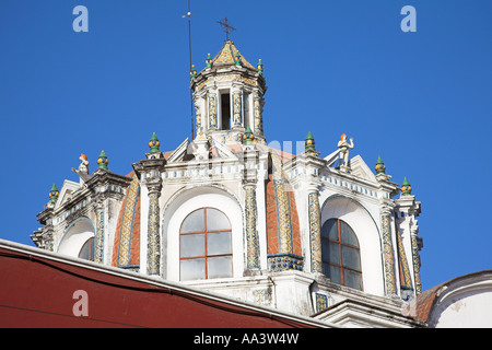 Cupola della Capilla del Rosario, la Cappella del Rosario, Iglesia de Santo Domingo, Chiesa di Santo Domingo, Puebla, Messico Foto Stock