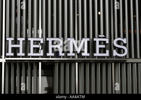 Hermes beni di seta e profumi store segno Orchard Road Singapore Foto Stock