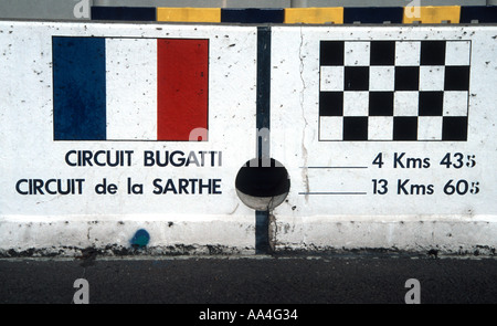 Avviare traguardo di Le Mans autodromo 1997 Foto Stock