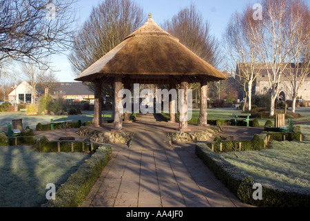 Gazebo nel parco Adare County Limerick Irlanda Foto Stock
