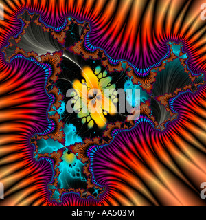Calcolatore frattale generato Foto Stock