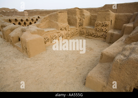 Il Chan Chan rovine nel nord del Perù Foto Stock