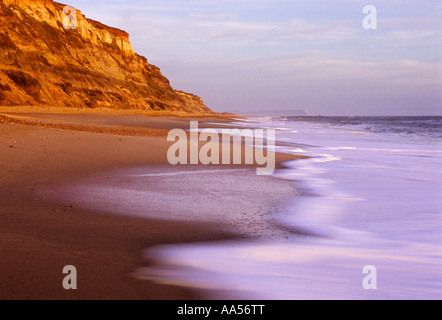 Tardo pomeriggio di sole a testa Hengistbury vicino a Bournemouth Dorset Foto Stock