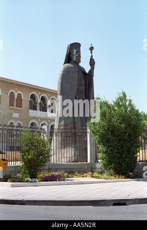 Makarios Statua in Nicosia Foto Stock