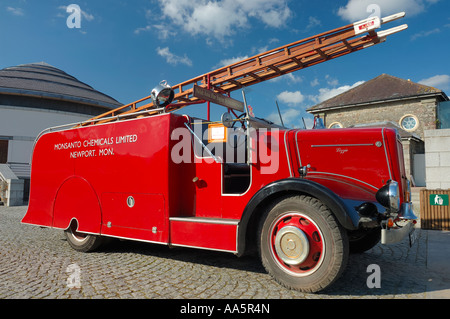 Vecchio camion dei pompieri Foto Stock