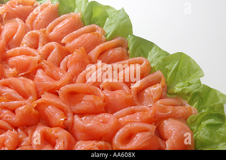 Pesce, salmone affumicato, Rokt LAX, Svezia Foto Stock