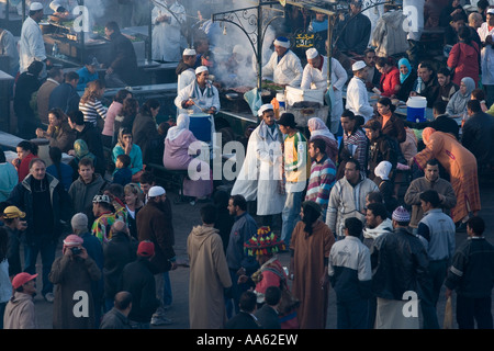 Piazza Jemaa el Fna a Marrakech marrakech marocco Foto Stock