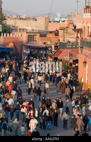 Piazza Jemaa el Fna a Marrakech marrakech marocco Foto Stock