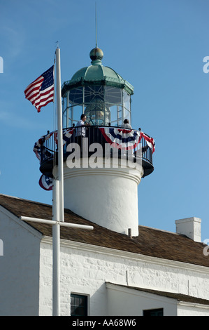 Il vecchio punto Loma faro sul suo duecentesimo compleanno. Cabrillo National Monument San Diego California 2005 foto di Alan Haynes Foto Stock