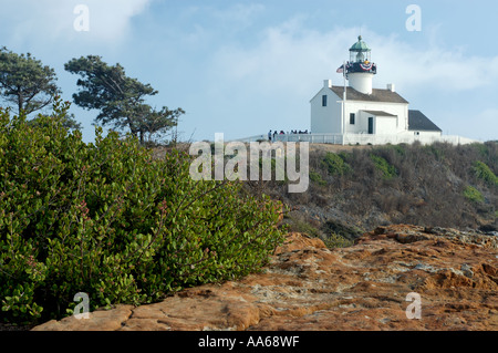 Vista in lontananza il Cabrillo National Monument a San Diego in California Foto Stock