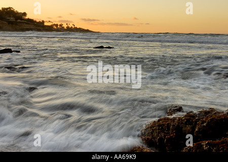 Tramonto a La Jolla California Composite Foto Stock