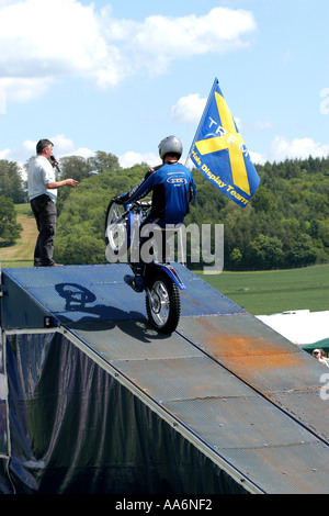 Sport estremo motociclo il display mostra Foto Stock