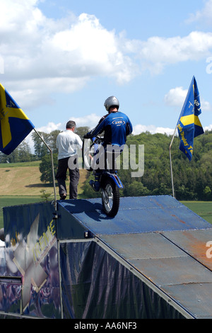 Sport estremo motociclo il display mostra Foto Stock