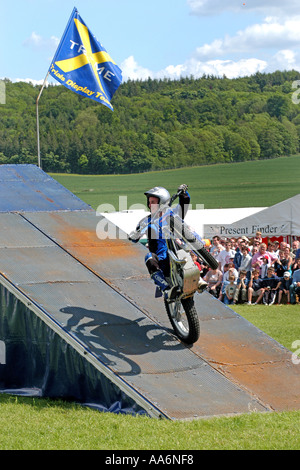 Sport estremo motociclo il display mostra Foto Stock