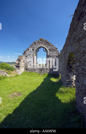 "Capel Mair" Cappella di Margam montagna che si affaccia Margam Abbey, Port Talbot, South Wales, Regno Unito Foto Stock