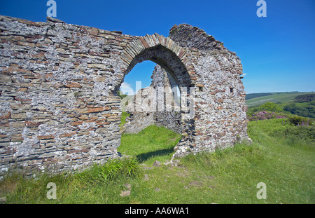 "Capel Mair" Cappella di Margam montagna che si affaccia Margam Abbey, Port Talbot, South Wales, Regno Unito Foto Stock