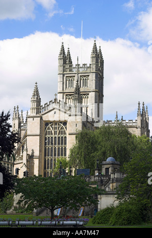 Abbazia di Bath in giugno Foto Stock